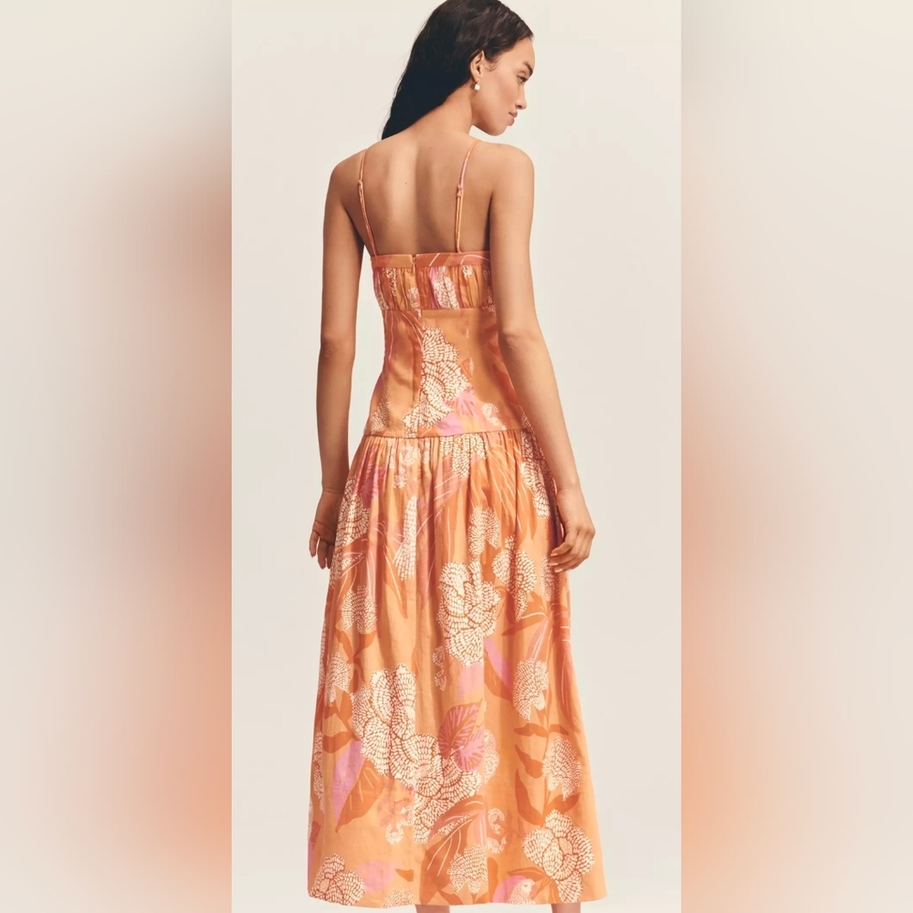 Farm Rio Strapless Drop-Waist Floral Maxi Dress - Picture 2 of 5